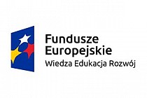 Logo: Fundusze Europejskie wiedza edukacja rozwój